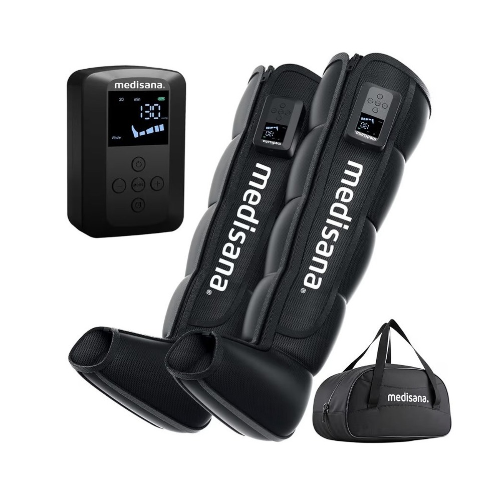 Medisana LM 950 Cordless Leg Massager Air Compression Recovery Boots 2 Pack NEW